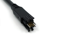 Cable de Carga USB 2.0 Macho a Mini 5 Pines B de 100 cm, Negro, con Malla de Protección, Material TPE, Carga Rápida de 3A para Computadora