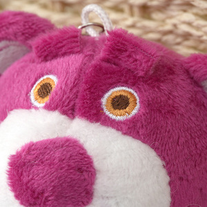 Personalizzabile ODM soffocante orso fragola ciondolo peluche graziosa piccola bambola orso con portachiavi accessori ornamenti - Product Image 3
