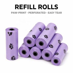 Bolsas Biodegradables para Excremento de Perro con Aroma a Lavanda, Diseño de Huella de Pata, Fáciles de Abrir, Logotipo Personalizado OEM, Portátiles, Venta al Por Mayor, Ecológicas - Product Image 2