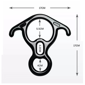 XLAN 50kN 8 Figure Descender en alliage d'aluminium pour l'assurancement et la descente en corde, équipement pour l'alpinisme et la descente en corde en extérieur - Product Image 6