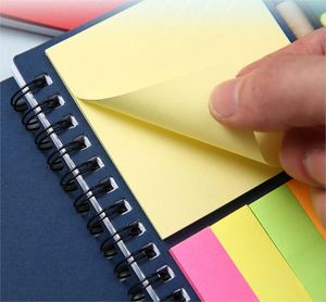 Kraft Paper Combination Notepad <b>Set</b> Custom Index Sticker With Ballpoint Pen - Product Image 5