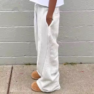 Custom High Quality Y2k Fashion Cargo Wide Leg Baggy Trousers <strong>Men</strong> <strong>Joggers</strong> Oversized <strong>Stacked</strong> Pants Flared 100% Cotton Mid - Product Image 2