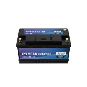 แบตเตอรี่โซเดียมไอออน 12V 90Ah สำหรับสตาร์ท-สต็อป  ค่า CCA สูง สำหรับรถยนต์และรถบรรทุก - Product Image 4