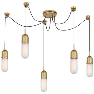 Lustre rétro <span class=keywords><strong>Corniche</strong></span> à 4 lumières en cuivre avec abat-jour en tissu, éclairage intérieur, décoration pour salon et salle à manger - Product Image 6