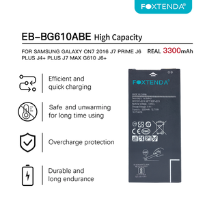 Batterie de remplacement <span class=keywords><strong>EB</strong></span>-<span class=keywords><strong>BG610ABE</strong></span> pour ON7/J7 Prime/J6 Plus/J4+ Plus/J7 Max/G610/J6+/G610-3300mAh Cobalt Pur en stock - Product Image 2