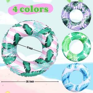 Flotador Inflable de Hoja Tropical para Adultos, Anillo de Natación Grande, Diversión Acuática de Verano, Juguete para Fiestas en la Playa - Product Image 2