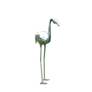 Jiahua <b>Flamingo</b> Stainless Steel Sculpture Outdoor Floor Mount Animal Figure Decoration for Garden Villa Courtyard <b>Hotel</b> - Product Image 5