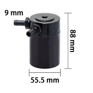 Tanque de Captura de Aceite Universal de Aluminio de 200 ml con Deflectores, Separador de Aceite y Aire de 2 Puertos con Filtro y Válvula - Product Image 4