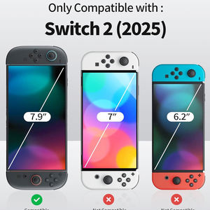 Paquete al por menor 9H 2025 Protector de pantalla de vidrio templado para Nintendo Switch 2 Protector de pantalla de película templada resistente a los arañazos - Product Image 4