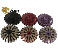Meules diamantées XMGT 115 mm avec filetage 5/8-11 pour le polissage de la pierre, du béton, de l'aluminium, des murs et des sols - Longue durée de vie