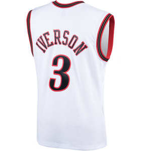Maillot de basket-ball pour homme Philadelphia #3 <span class=keywords><strong>Allen</strong></span> <span class=keywords><strong>Iverson</strong></span> Classic Edition-Brodé cousu avec logos - Product Image 3