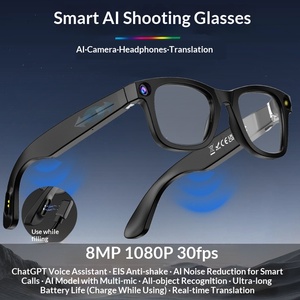 Gafas Inteligentes <span class=keywords><strong>con</strong></span> IA, <span class=keywords><strong>Cámara</strong></span> 1080P, Llamadas <span class=keywords><strong>de</strong></span> Video, Traducción, Preguntas y Respuestas <span class=keywords><strong>con</strong></span> IA, Control Táctil Mediante <span class=keywords><strong>Aplicación</strong></span> - Product Image 6