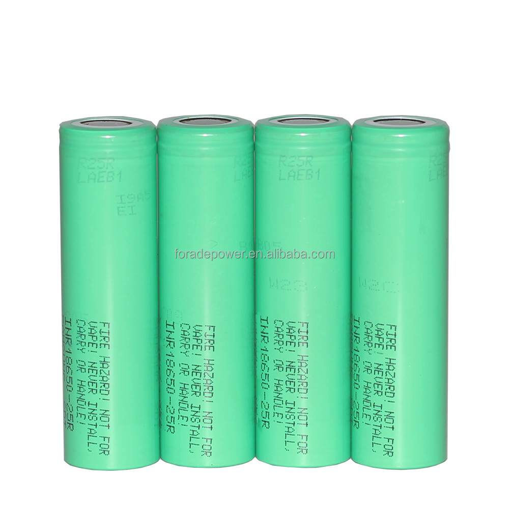Оригинальный 3,6 V INR18650-25R 18650 2500 мА/ч, Макс 30A непрерывного разряда питающий инструментный аккумулятор для Samsung