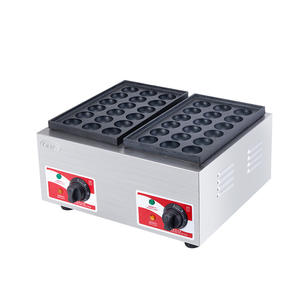 Máquina Eléctrica Comercial para Hacer Bolas de Pulpo y Huevos de Ostra, de Hierro Fundido, con Revestimiento Antiadherente y Temperatura Independiente - Product Image 5