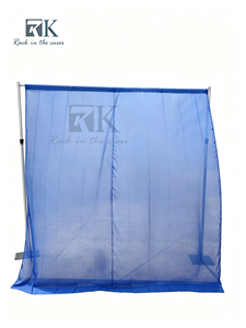 Kit de tubos y telas ajustables en altura para telón de fondo de stand de ferias comerciales y decoración de bodas - Product Image 1
