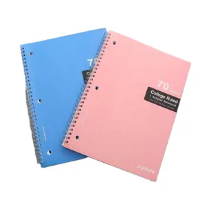 2024 cuaderno de espiral mới đậm màu thời trang đơn giản Thiết kế xoắn ốc máy tính xách tay