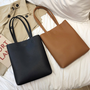 Factory Price Bag for Women Shopper Handbags Environmental Storage Reusable Leather Shoulder Tote Bag School Bags Girl