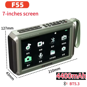 Loa không dây 2025NEW F55 màn hình LED 7 inch, hỗ trợ thẻ TF, máy nghe nhạc MP4, loa video, radio FM di động - Product Image 2