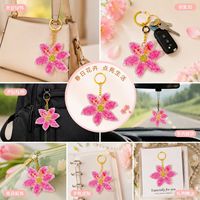 Porte-clés, pendentif pour sac et étui de téléphone en tissu perlé fait main, robuste, personnalisé, vente en gros, usine source