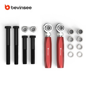BEVINSEE pour <span class=keywords><strong>Ford</strong></span> Focus <span class=keywords><strong>ST</strong></span> RS <span class=keywords><strong>MK3</strong></span> MK7 Mustang <span class=keywords><strong>Fiesta</strong></span> F150 F250 F350 Pièces détachées automobiles en aluminium Accessoires automobiles Remplacement - Product Image 2