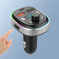 Lecteur MP3 Bluetooth pour voiture, appels mains libres, émetteur FM avec chargeur USB 3A, FCC