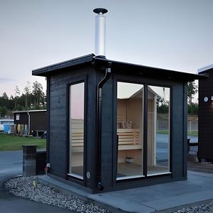 Sala de Sauna de madera maciza para exteriores de diseño moderno para 4-6 personas, dispositivo de calefacción infrarrojo hecho a medida para uso en Spa de baño de vapor - Product Image 6