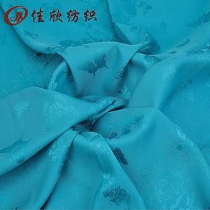 Fábrica de telas en China Imitación Acetato Mariposa Jacquard Satén oscuro Suave Drape Stretch Hanfu Estilo antiguo Cheongsam Hors - Product Image 1