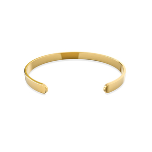 2025 New High Quality <b>Adjustable</b> Stainless Steel Gold Plated C-shaped Open Bangle No Words Cuff <b>Bracelet</b> for <b>Men</b> - Product Image 1