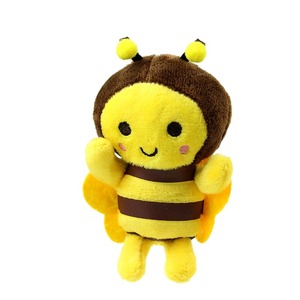 12cm Jaune Abeille Super Doux En Peluche Pendentif Enfants Cadeau Petit Animal Porte-clés Jouet pour Anniversaire PP Coton Rempli - Product Image 1