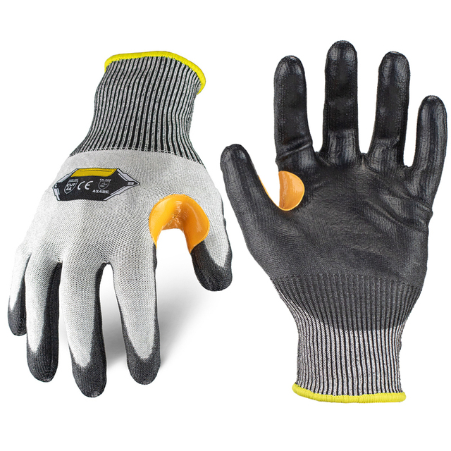 Factory Waterproof Cut Resistant Safety Working Gloves Foam Nitrile Coated Industrial Anti Slip Coated Work Gloves
