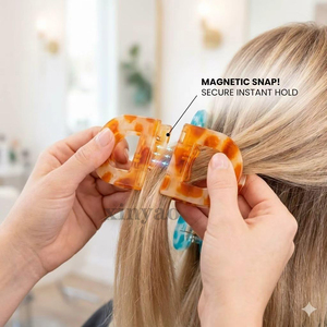 Pinzas de Pelo Magnéticas Pequeñas con Logotipo Personalizado, Fuerte Sujeción, 2 en 1, Multiusos, para Mujeres y Niñas, Antideslizantes - Product Image 2