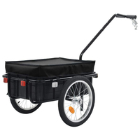Amovible multi-usages Encadrement Shopping Bike Wagon Cargo Trailer Bike Cargo Metal Frame Plastic Bucket Mini Camper Trailers