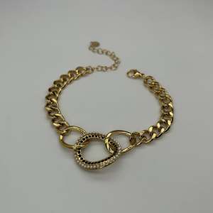 สร้อยข้อมือสแตนเลส316L เคลือบทองดีไซน์ให้คงทน - Product Image 1