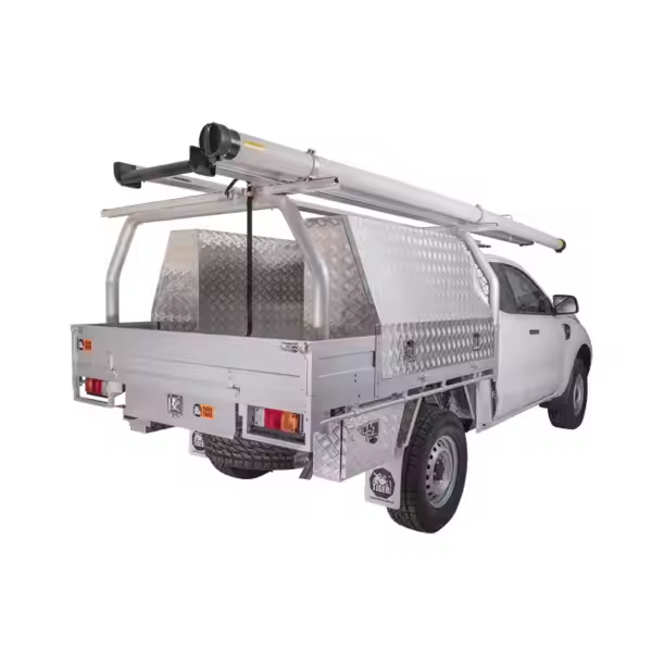 Commercial Pickup Canopy Heavy-Duty Waterproof Scratch Resistant Aluminum Tool Storage for Work Pickup
