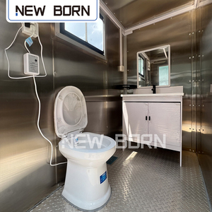 Nuovo <span class=keywords><strong>Bron</strong></span> evento aziendale VIP bagno Festival portatile all'aperto bagno bagno di nozze rimorchio WC 11.48x6.28x7.38ft 5000T - Product Image 6
