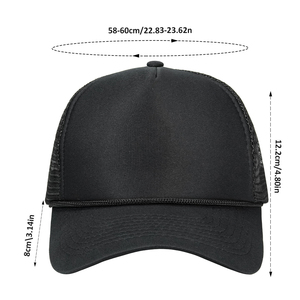 Casquette de <span class=keywords><strong>golf</strong></span> en mousse unie personnalisable de haute qualité avec logo imprimé ou brodé, style Dad Hat ou Trucker - Product Image 6
