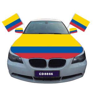 Los fabricantes venden barato personalizado 120*160cm elástico resistente poliéster duradero cubierta <span class=keywords><strong>de</strong></span> coche bandera personalizada <span class=keywords><strong>Columbia</strong></span> Hood bandera - Product Image 1