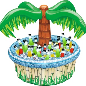 Décorations de fête hawaïennes tropicales gonflables sur le thème de la plage, glacière Luau, palmiers pour enfants et adultes, anniversaires, divertissements aquatiques - Product Image 2