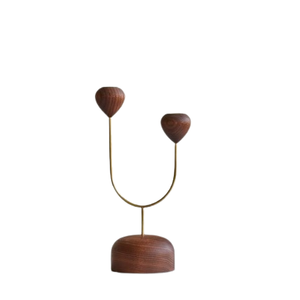 Bougeoir en bois de style créatif Bougeoir décoratif en bois naturel Festival de Noël Décor à la maison Art Cadeau - Product Image 6