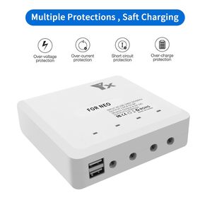 Akkuladegerät für <span class=keywords><strong>DJI</strong></span> NEO, 6-in-1 Schnelllade-Hub Kompatibel mit <span class=keywords><strong>DJI</strong></span> NEO Drohne, Fernbedienung mit 4 Akkuporten - Product Image 6