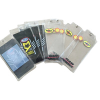 Porte-badge en PVC transparent, porte-carte, étanche, refermable, taille personnalisable