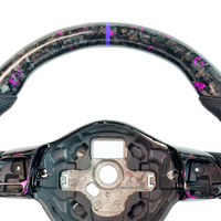 Volant en fibre de carbone forgé violet pour Volkswagen MK6 GTI Golf 6 GTD R 2009-2013 Polo GTI Passat Volant sport