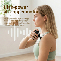Phenitech Super Mini Massagepistole mit Bürstenmotor, 4 Massageköpfen, Geschwindigkeitsregelung, Leistungsstarke Vibration, Faszienpistole für Zuhause und Fitnessstudio