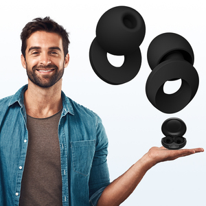 Tapones de silicona reutilizables para dormir con cancelación de ruido, insonorizados, para protección auditiva, 4 tamaños personalizados, ideales para festivales - Product Image 4
