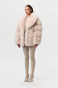 Sahte vizon Pelted <span class=keywords><strong>Coat</strong></span> Modern moda artı boyutu kabarık güz sıcak Trendy Faux kış bayanlar siyah mavi kadın <span class=keywords><strong>Coat</strong></span> - Product Image 6