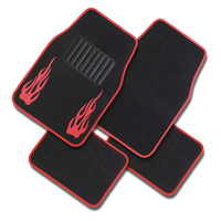 Rutschfeste Nylon 2mm Dicke Universal Komplettset 4-teilig Auto Fußmatten Innenraum Dekoration Teppich