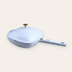 Latest Design New Style BeMyPot 9-in-1 Aluminum Body Non-stick Dreamy Blue Multifunctional Cooking Pan Kitchen Cookware Sets
