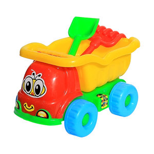Camión de Juguete para Niños con Rastrillo y Pala, Vehículo de Plástico para Jugar en la Arena, Diversión al Aire Libre - Product Image 1