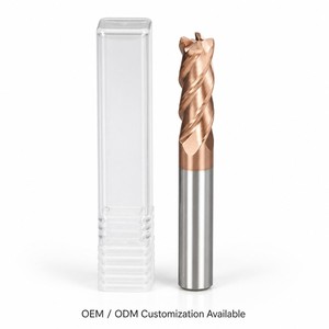 Fraise à bout arrondi à 4 cannelures HRC55, revêtement CNC, fraise en acier personnalisé<span class=keywords><strong>e</strong></span>, carbure monobloc - Product Image 5