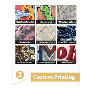 Costura personalizada de dos colores camiseta en blanco de alta calidad de peso pesado 100% algodón hombres impresión bordado personalizado camiseta en blanco - Product Image 6